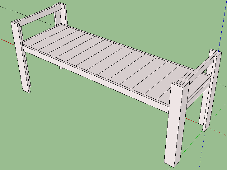 벤치 스케치업2