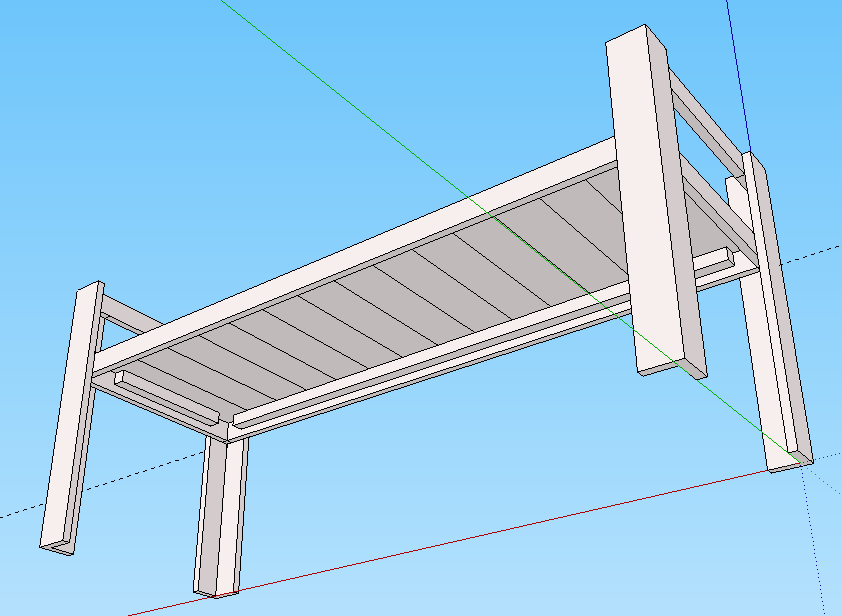 벤치 스케치업2아래